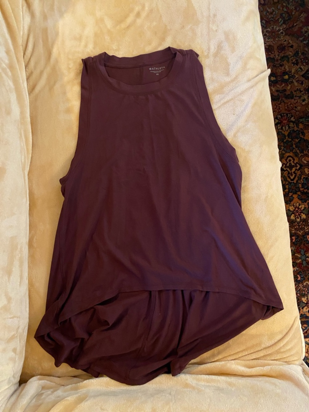 Athleta Plum High-Low Muscle Tank